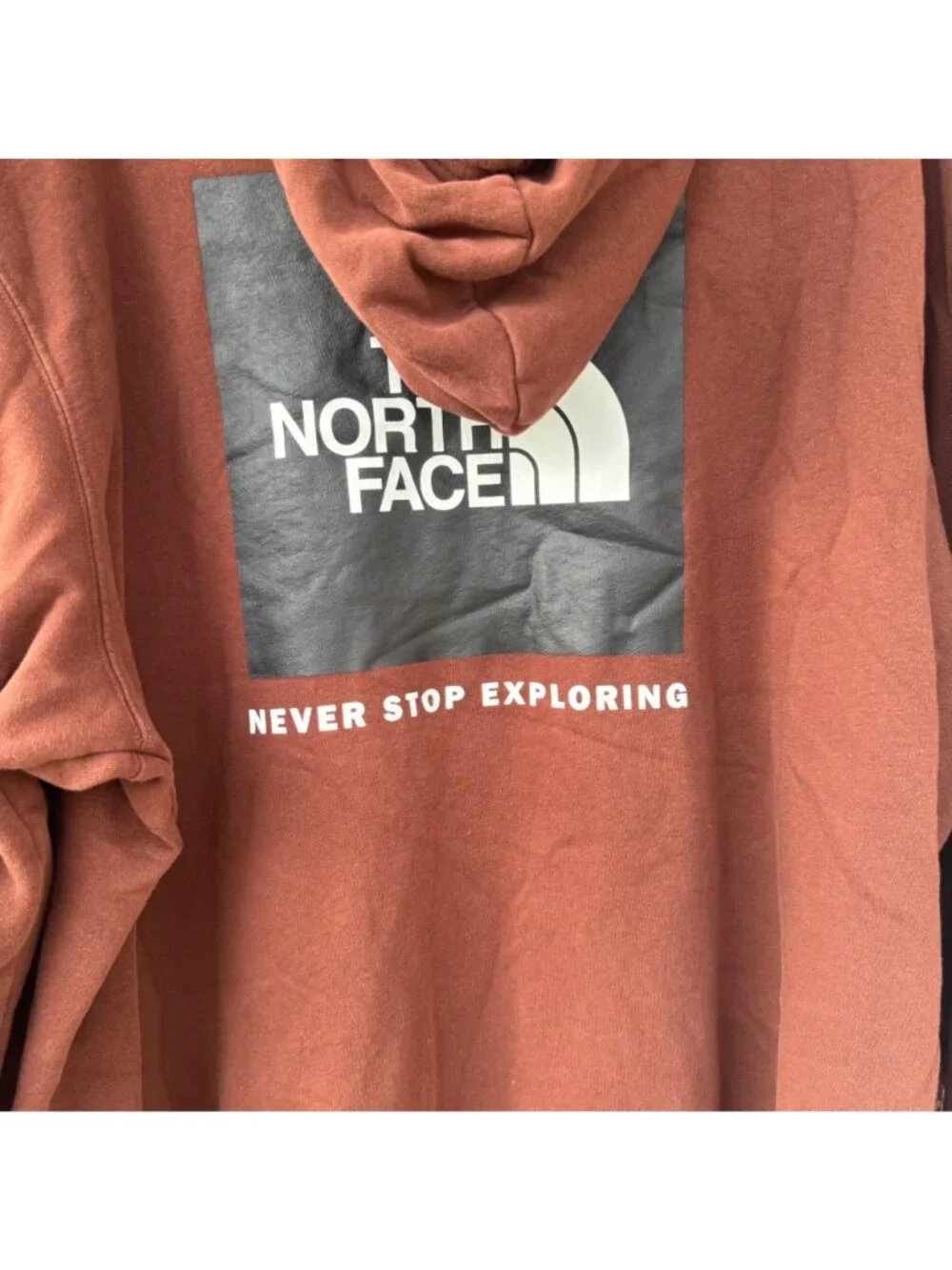 The North Face Box NSE Pullover Hoodie Mens XXL Dark Oak Brown Fleece Sweatshirt